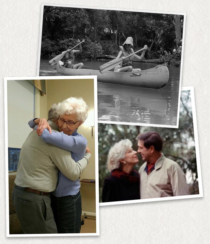 Photographs of Max and Gene Alice Sherman over their love story